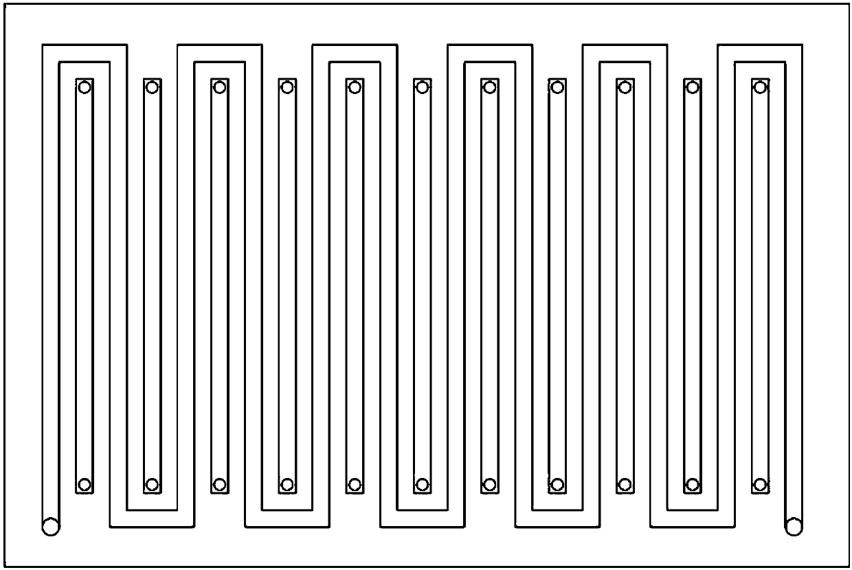 Flow field structure of fuel cell or redox flow cell pole plate