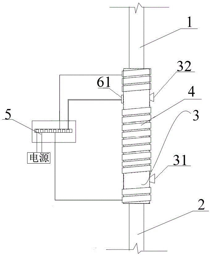 Assembly type prefabricated vertical member sleeve electric tracing heating system and using method thereof