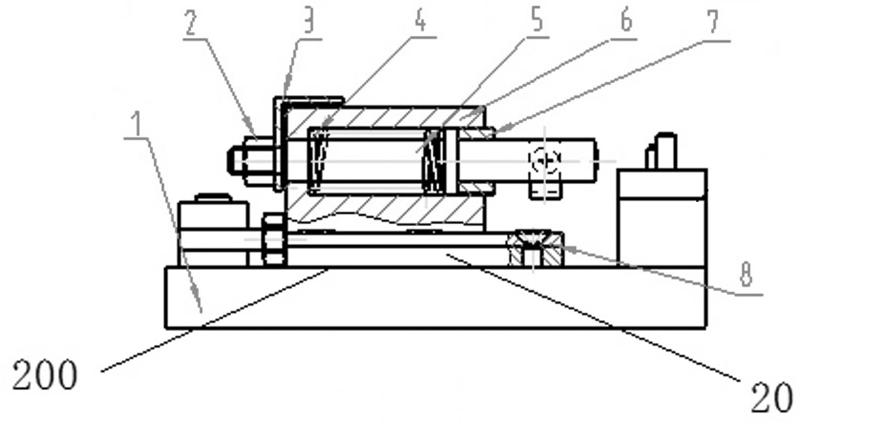 Elasticity detection device for plate spring and method for detecting plate spring by using same