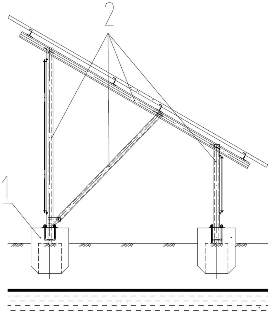 Shallow surface soil layer area photovoltaic support prefabricated barrel-shaped foundation and design method