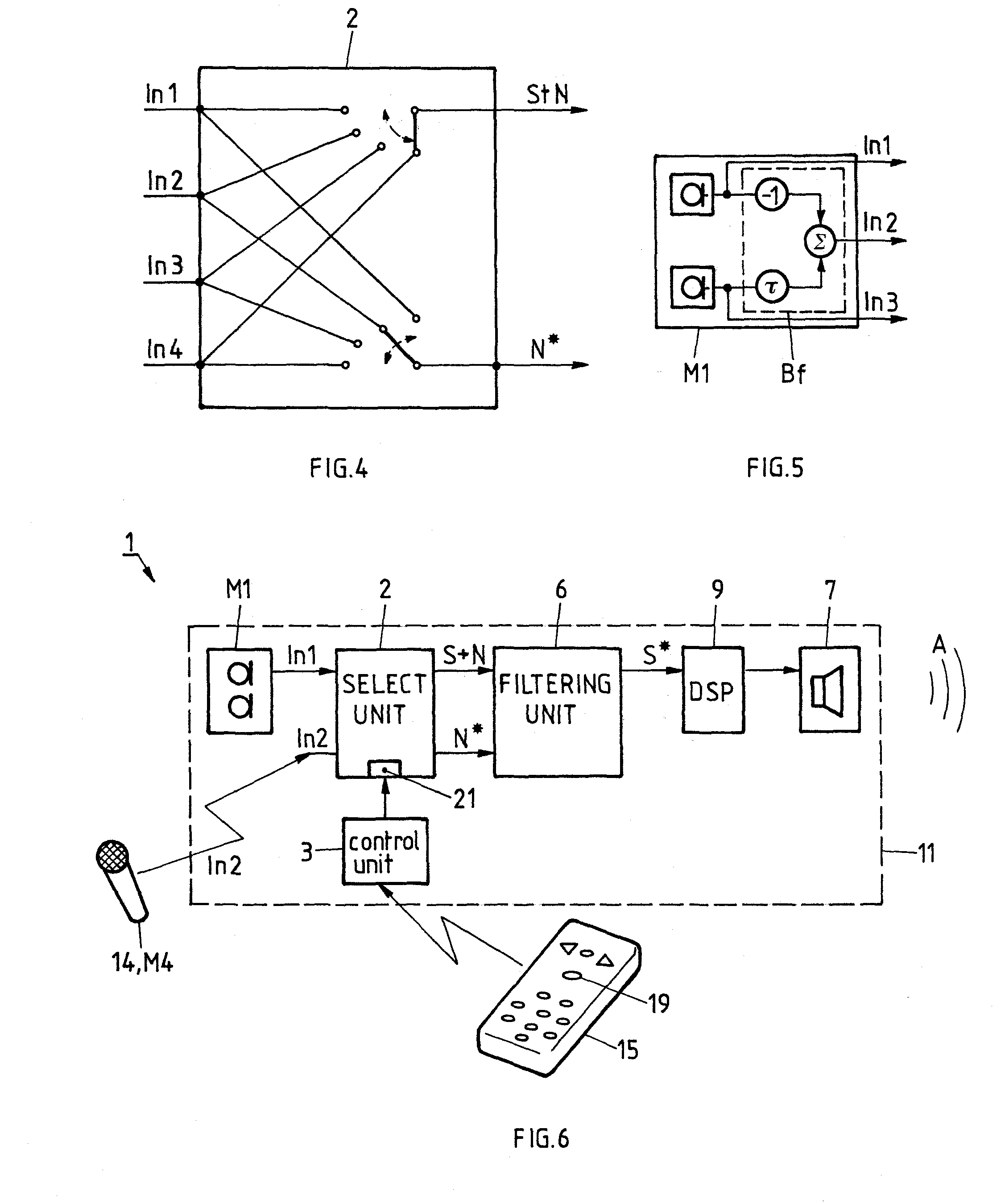 Hearing system with enhanced noise cancelling and method for operating a hearing system