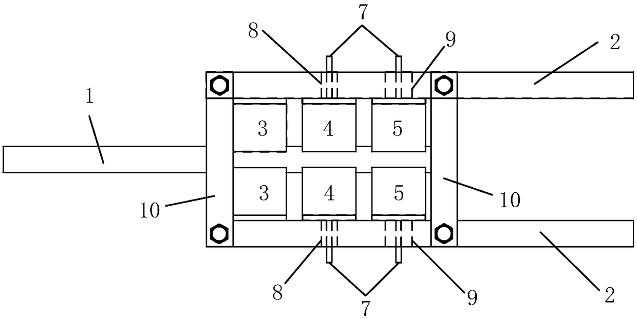 Variable damping viscoelastic plate type damper