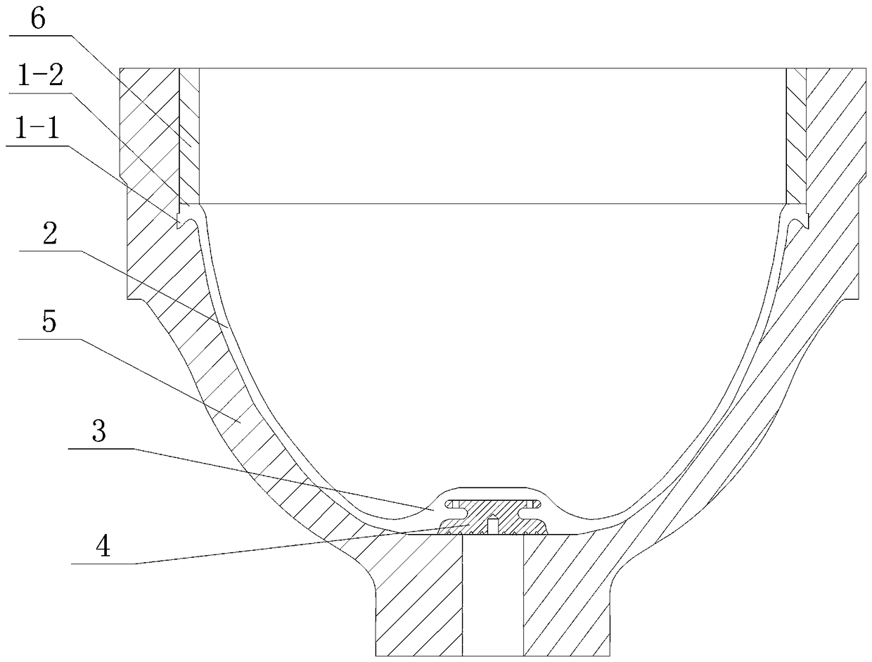 Bowl type rubber diaphragm for accumulator