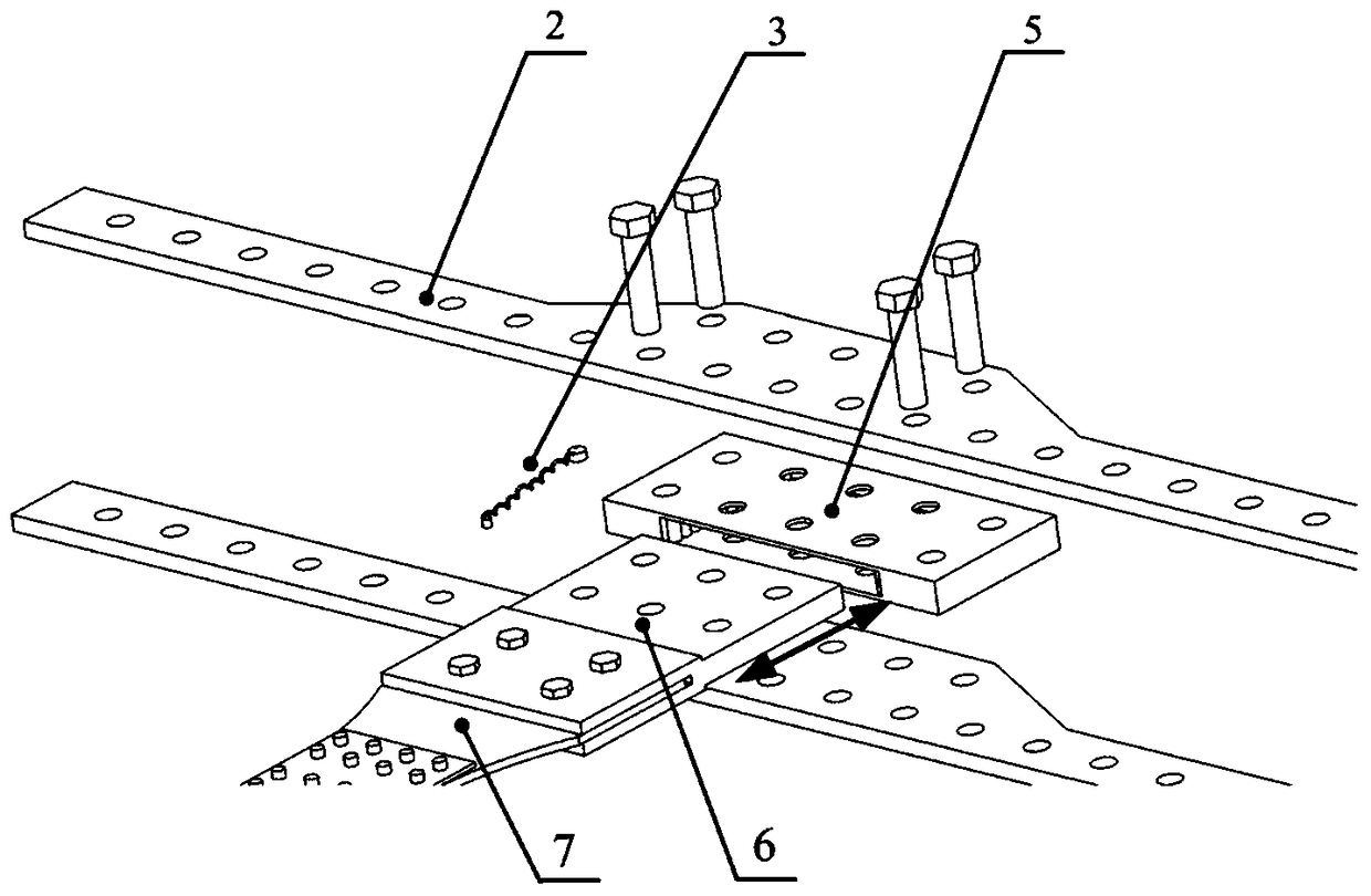 A mechanical connection structure shear performance testing device and testing method thereof