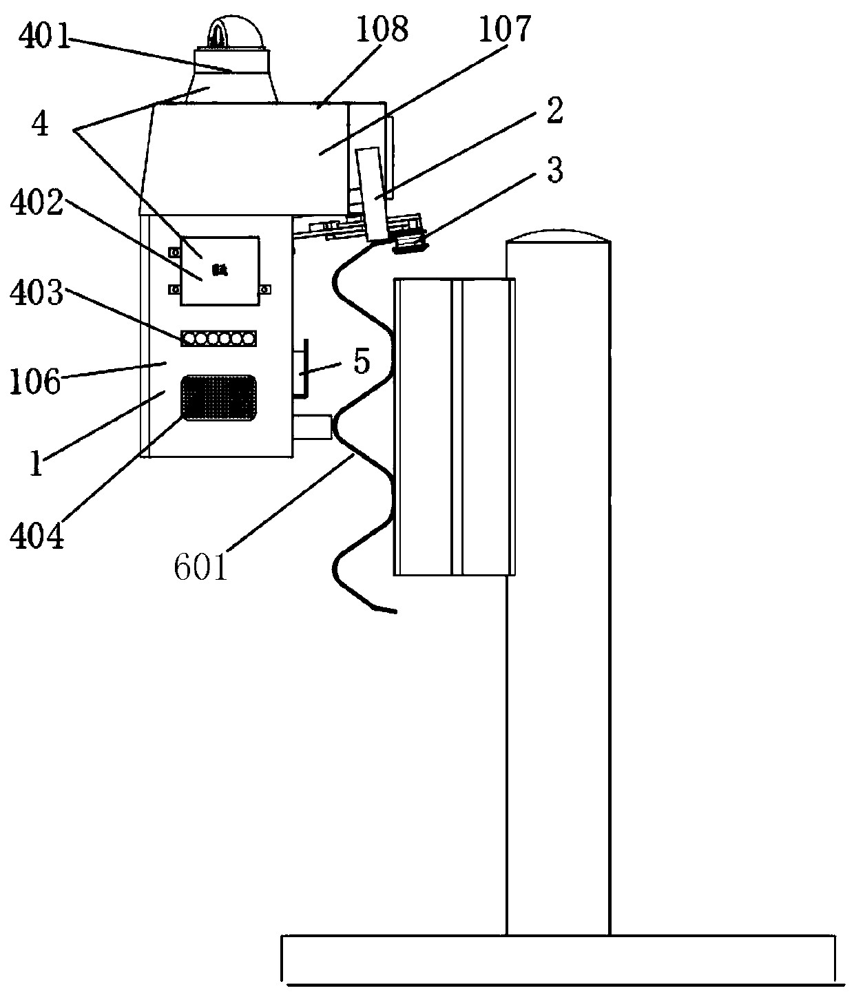 Highway intelligent monitoring and early warning robot and operation method thereof