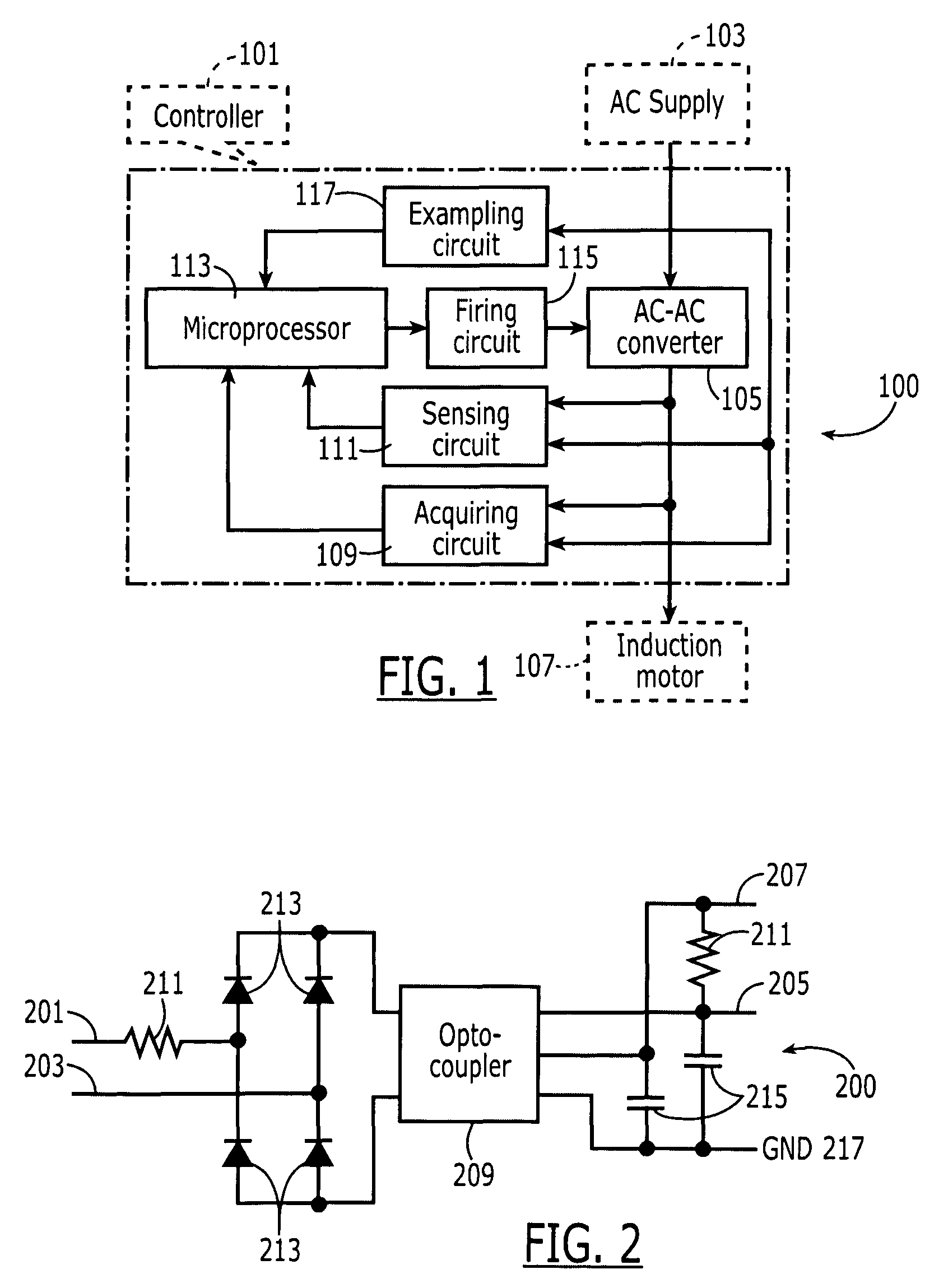 Energy-saving controller for three-phase induction motors