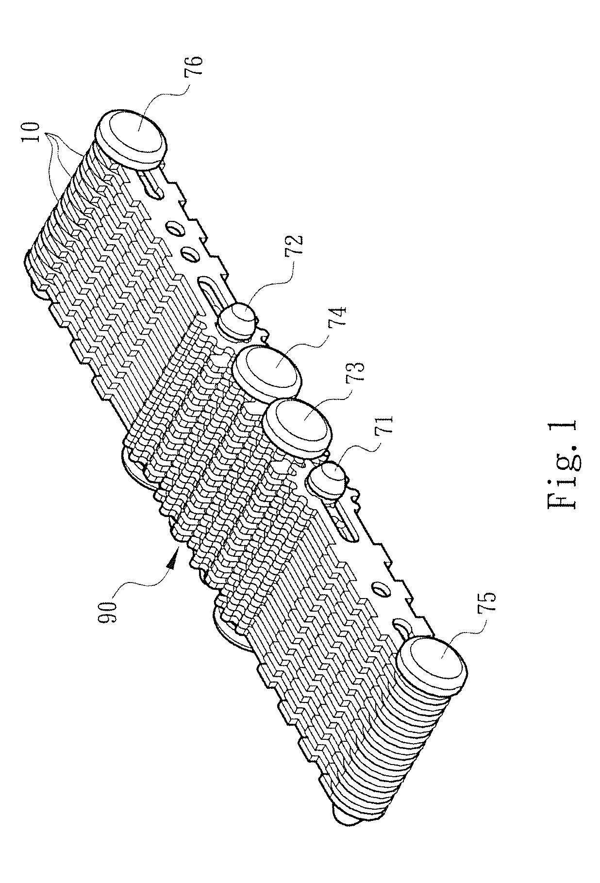 Multi-segment rotary shaft structure