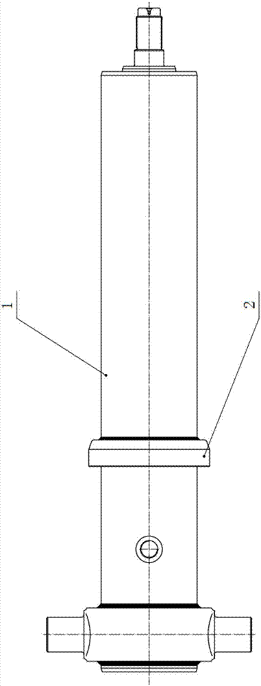 A front telescopic sleeve hydraulic cylinder for a dump truck