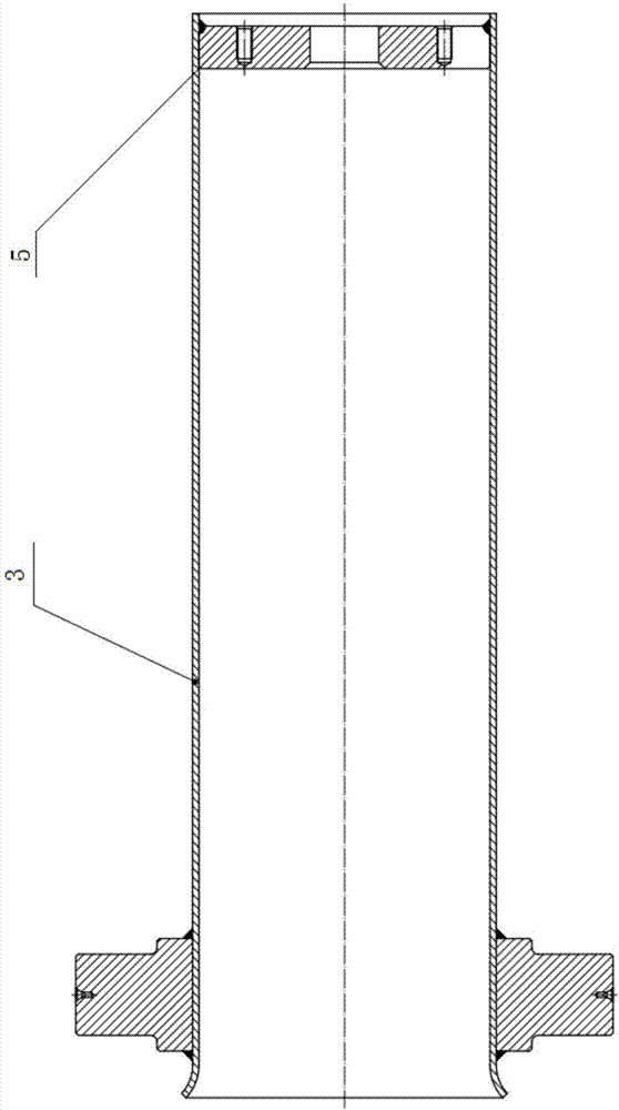 A front telescopic sleeve hydraulic cylinder for a dump truck