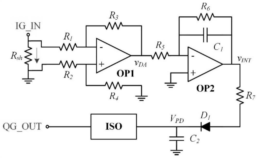 Health state on-line monitoring circuit and system of power device