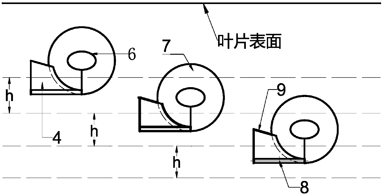 Ventilation vortex reducer and wind turbine blade internally provided with same