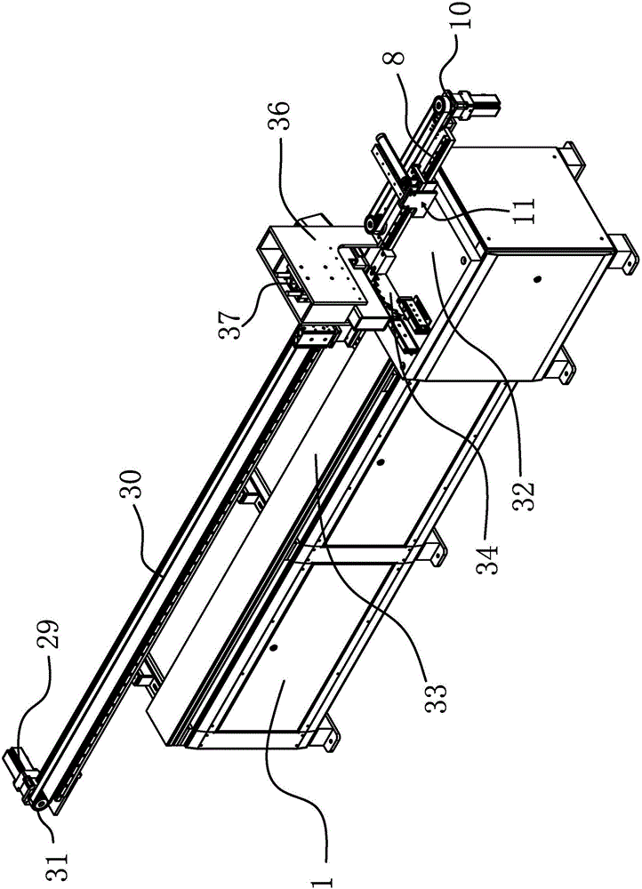 Timber discharging machine with tailing material dragging function