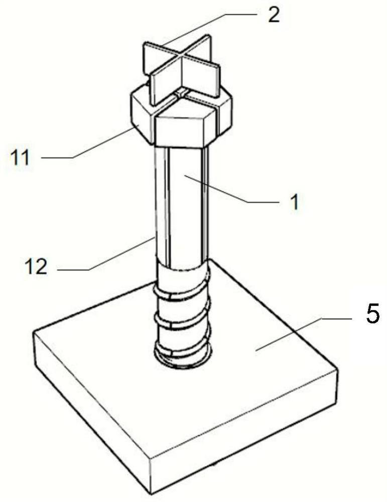 Split type bolt and manufacturing and application thereof