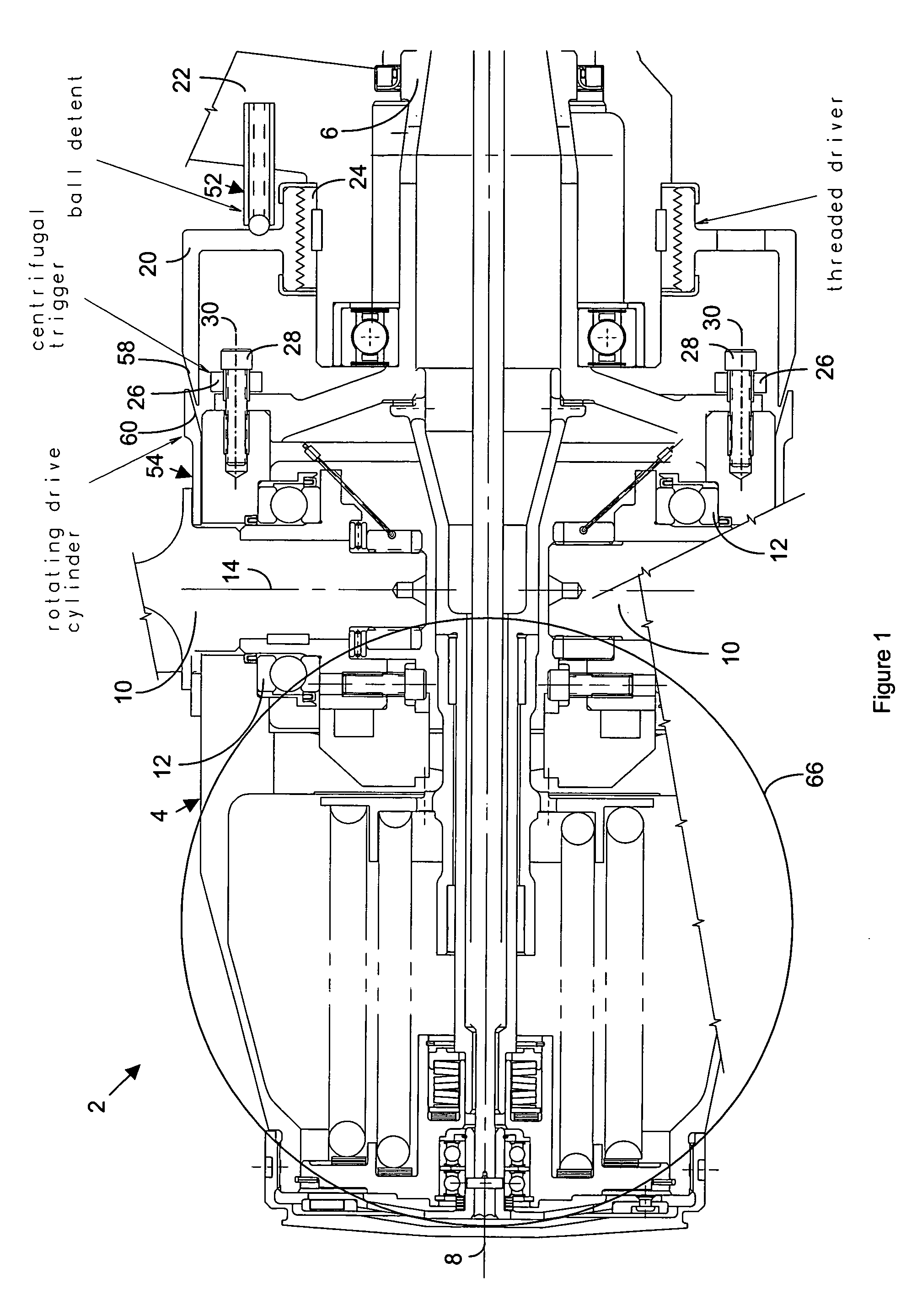 Ram air turbine blade rotation over-speed prevention mechanism