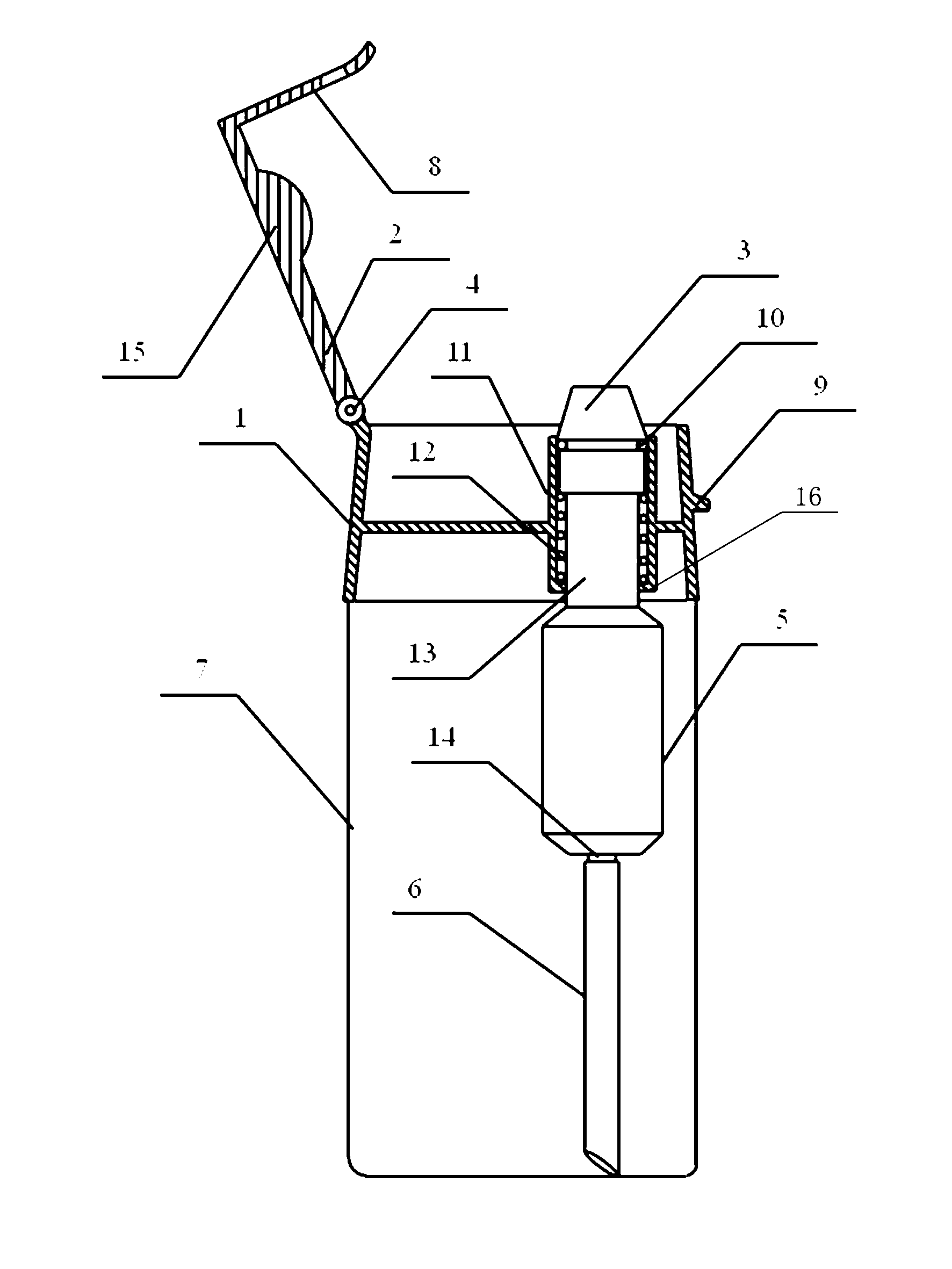 Portable water cup capable of magnetizing drinking water