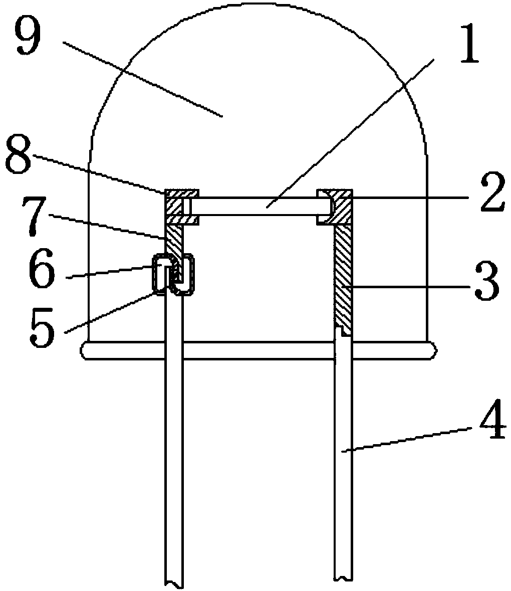 Excessive electric heating self-extinguishing lamp