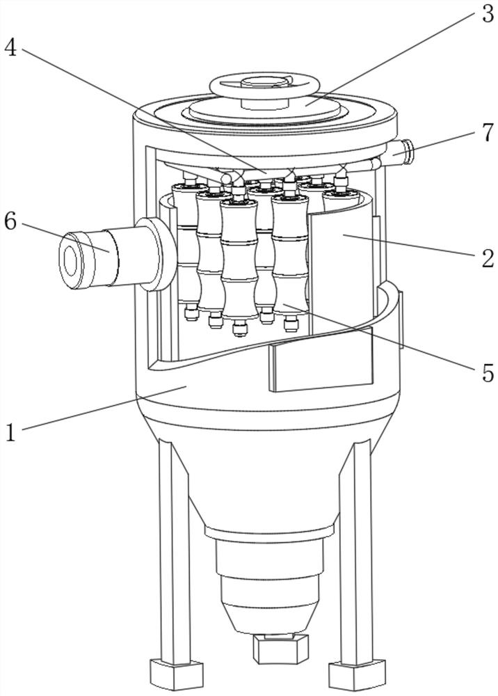 Environment-friendly pulse type bag-type dust collector