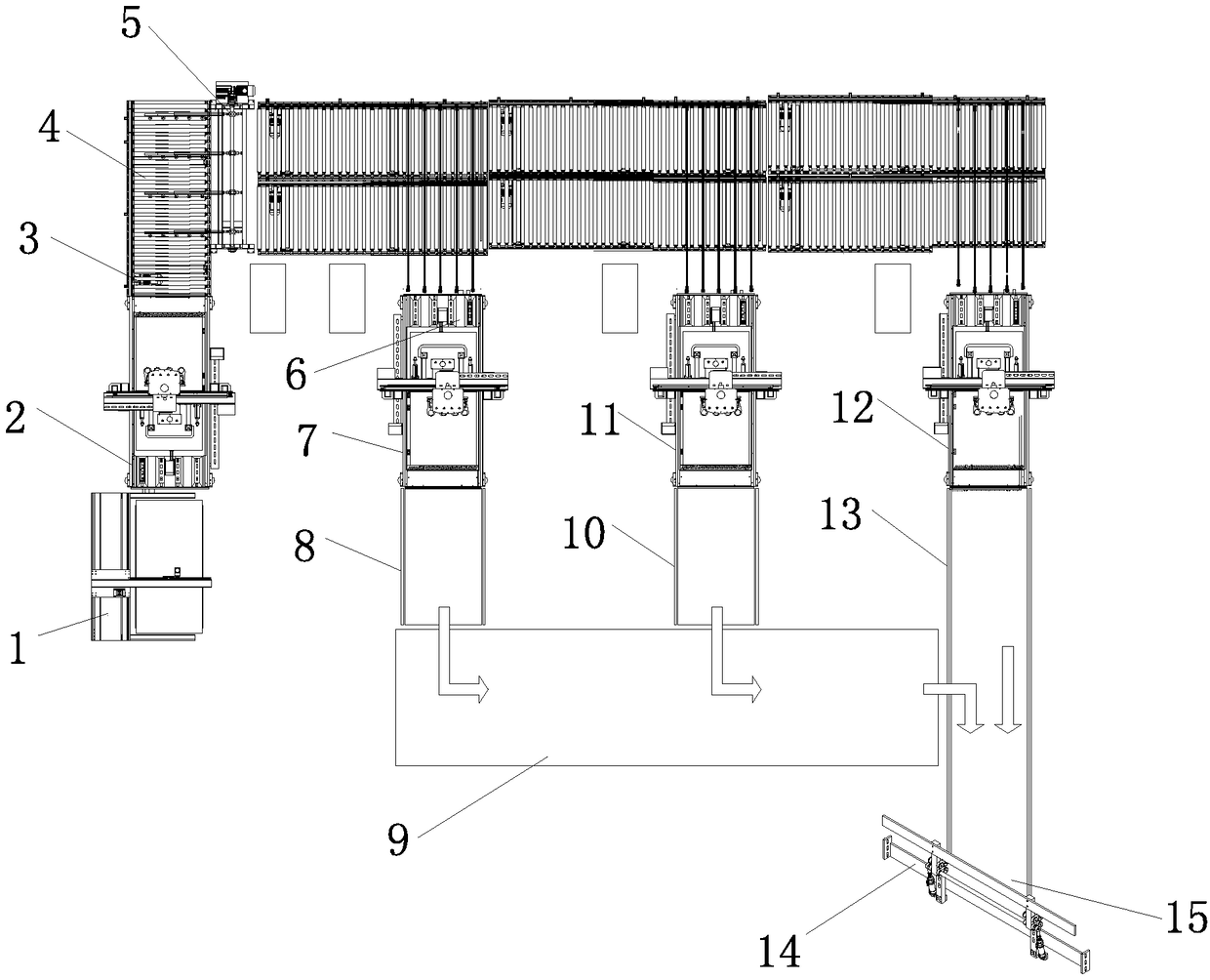 Panel furniture flexible production line