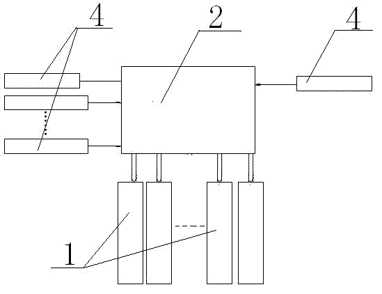 Intelligent illuminating method and device for road tunnel