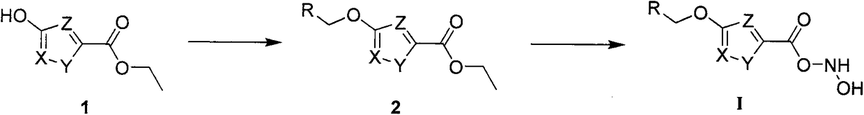 Hydroxamic acid-containing substituted heterocyclic compound as well as preparation method and application thereof