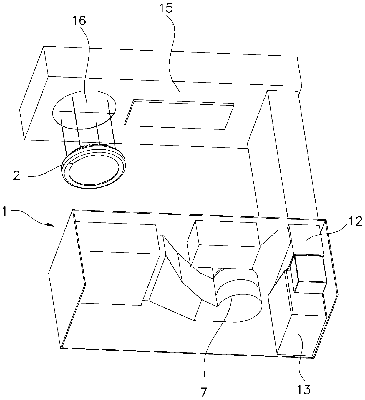 Island type cooking system