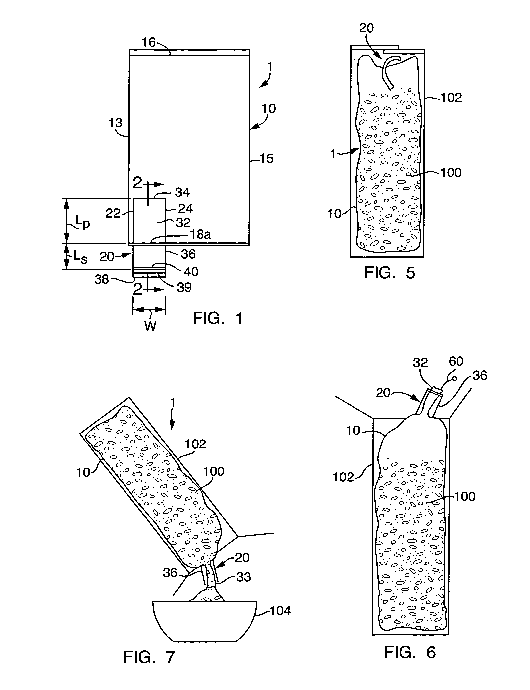 Package with resealable flexible spout