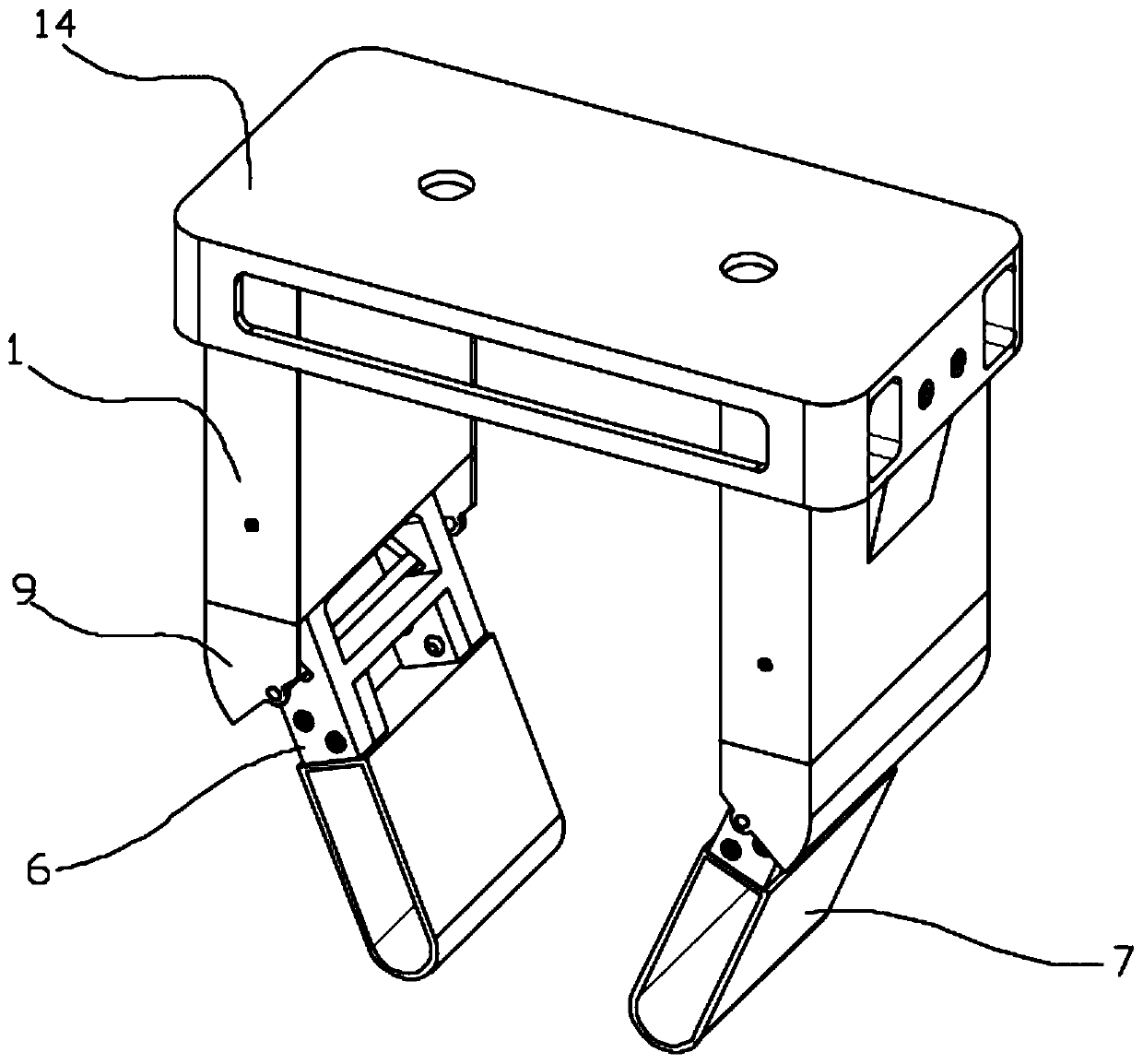 Clamping jaw based on gel driver