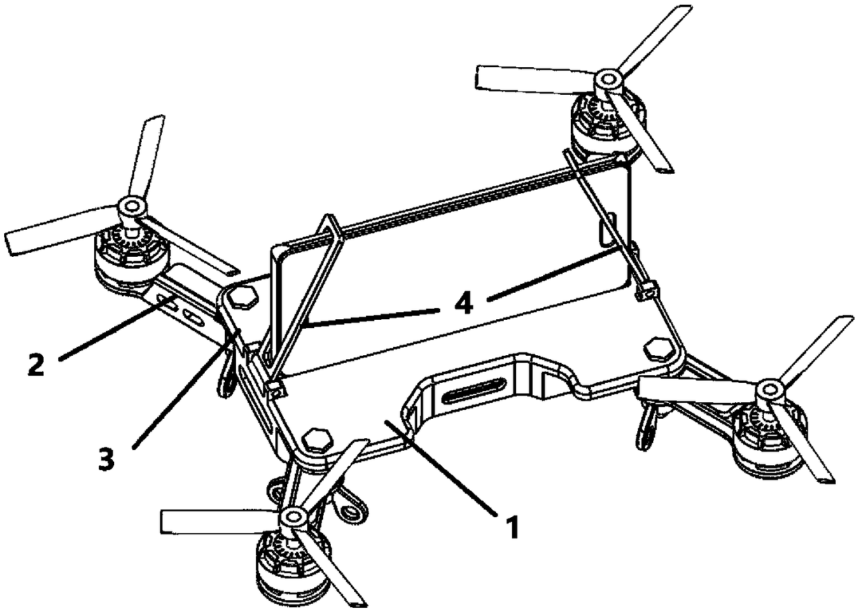 Folding mobile phone UAV (unmanned aerial vehicle)