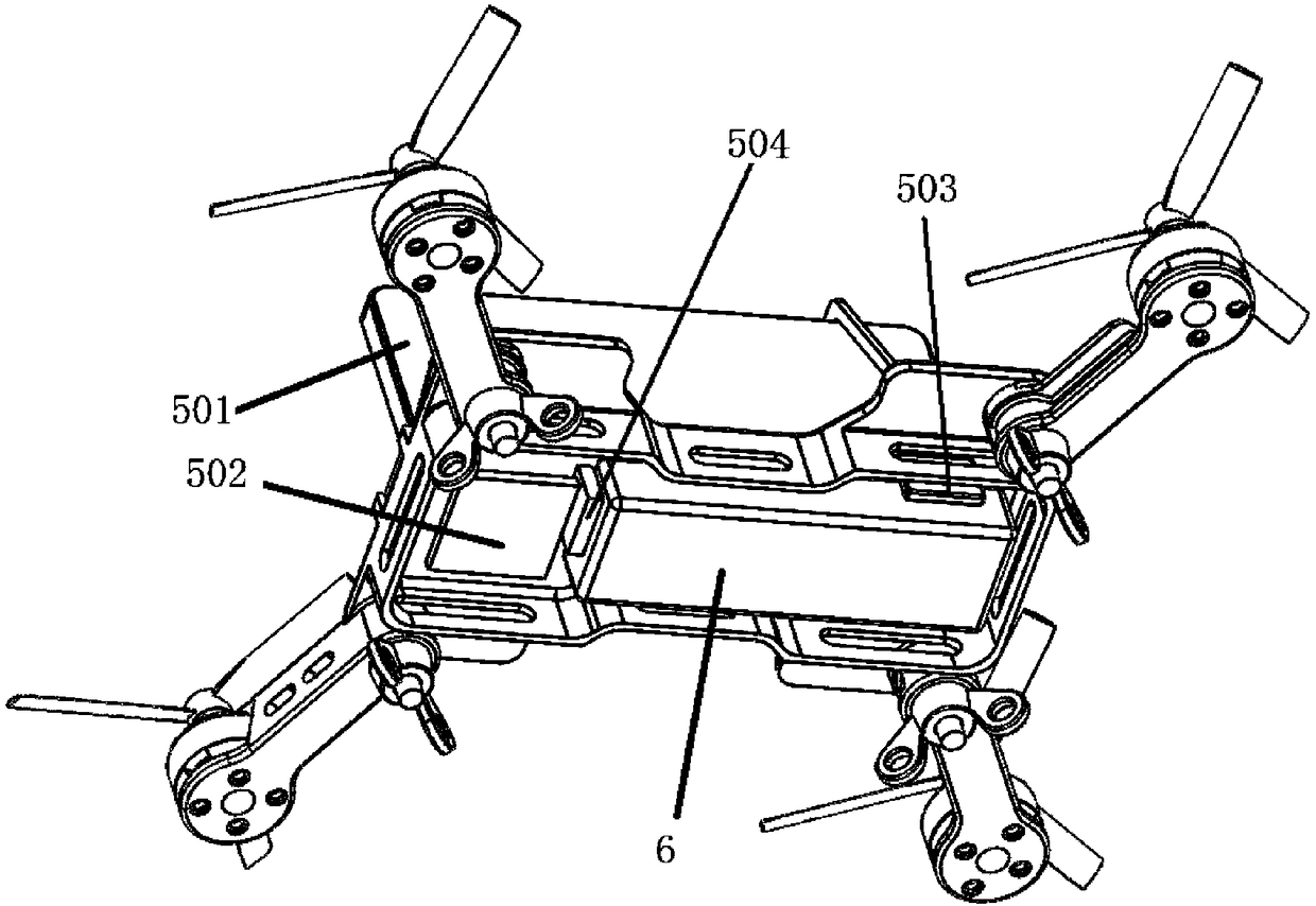 Folding mobile phone UAV (unmanned aerial vehicle)