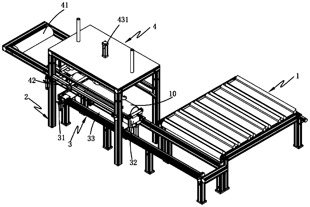 Automatic adhesion equipment for marking rod protection cloth of road traffic denoter