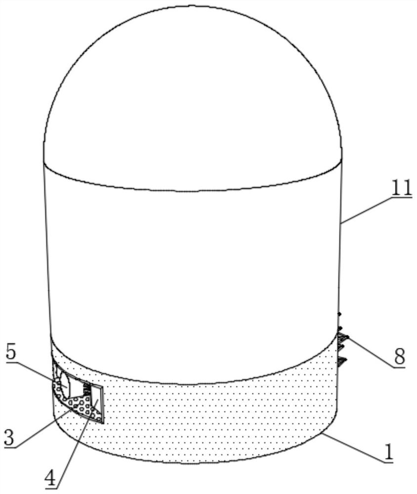 A kind of internal rotation magnetic self-diffusion aggregation type wastewater oil pollution adsorption column