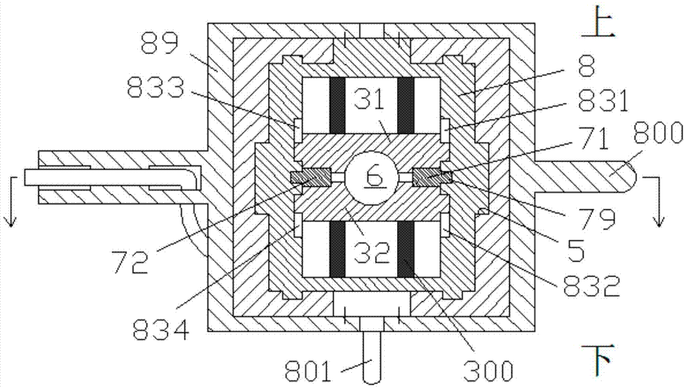 Executing method for plate spraying process for using damping cushion block to reduce vibration and using gas transmission system to exhaust heat