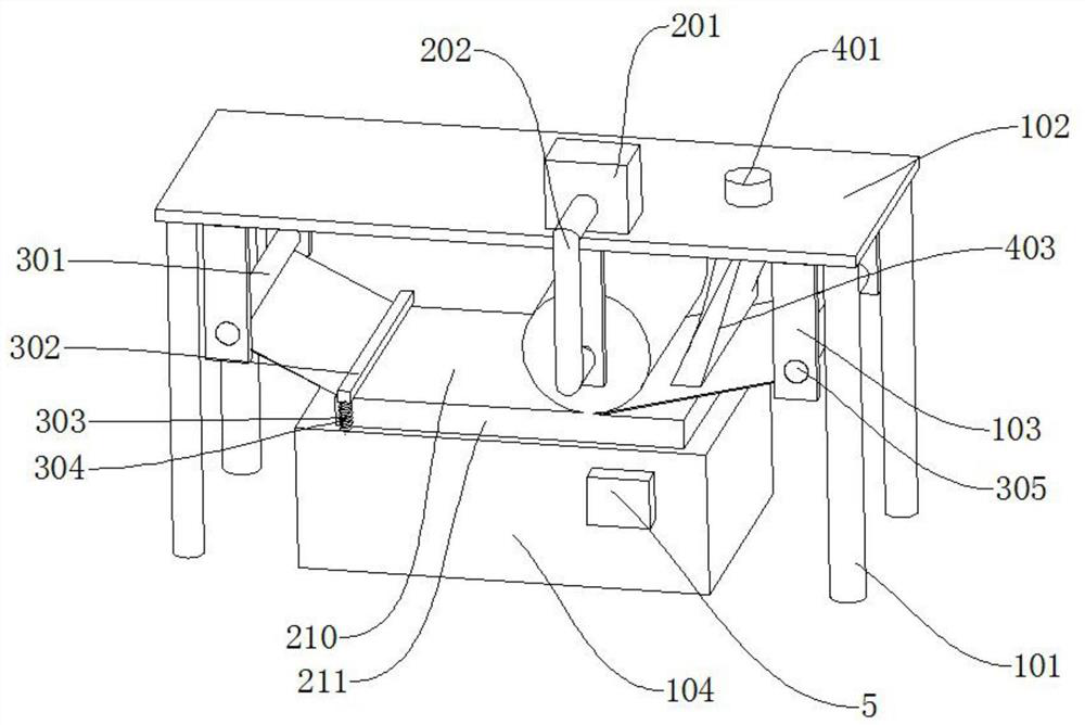 Printing and dyeing device applied to production of chemical fabric and using method of printing and dyeing device