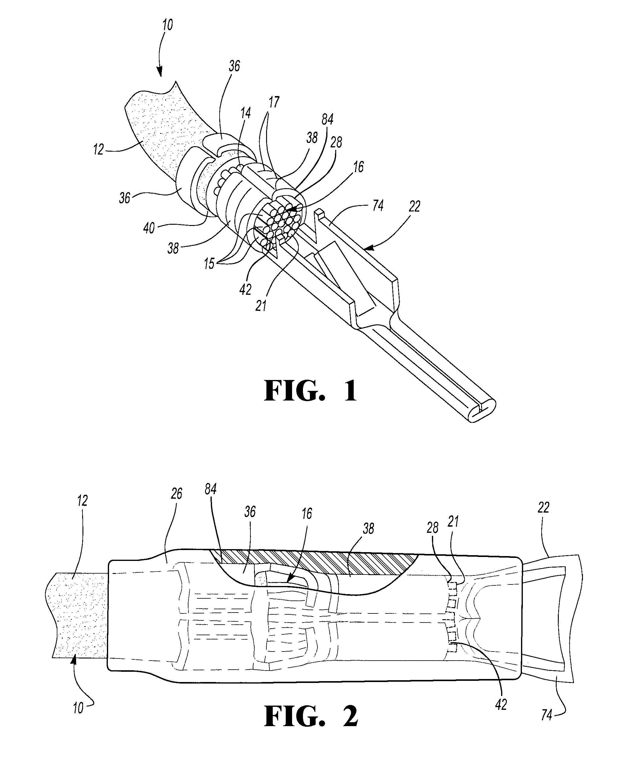 Electrical terminal connection with molded seal