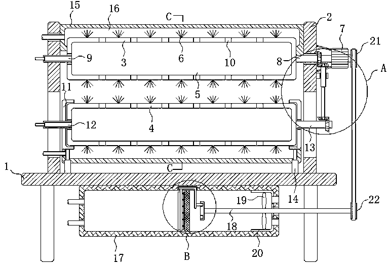 Adjustable cloth feeding hairbrush device for spinning and use method thereof