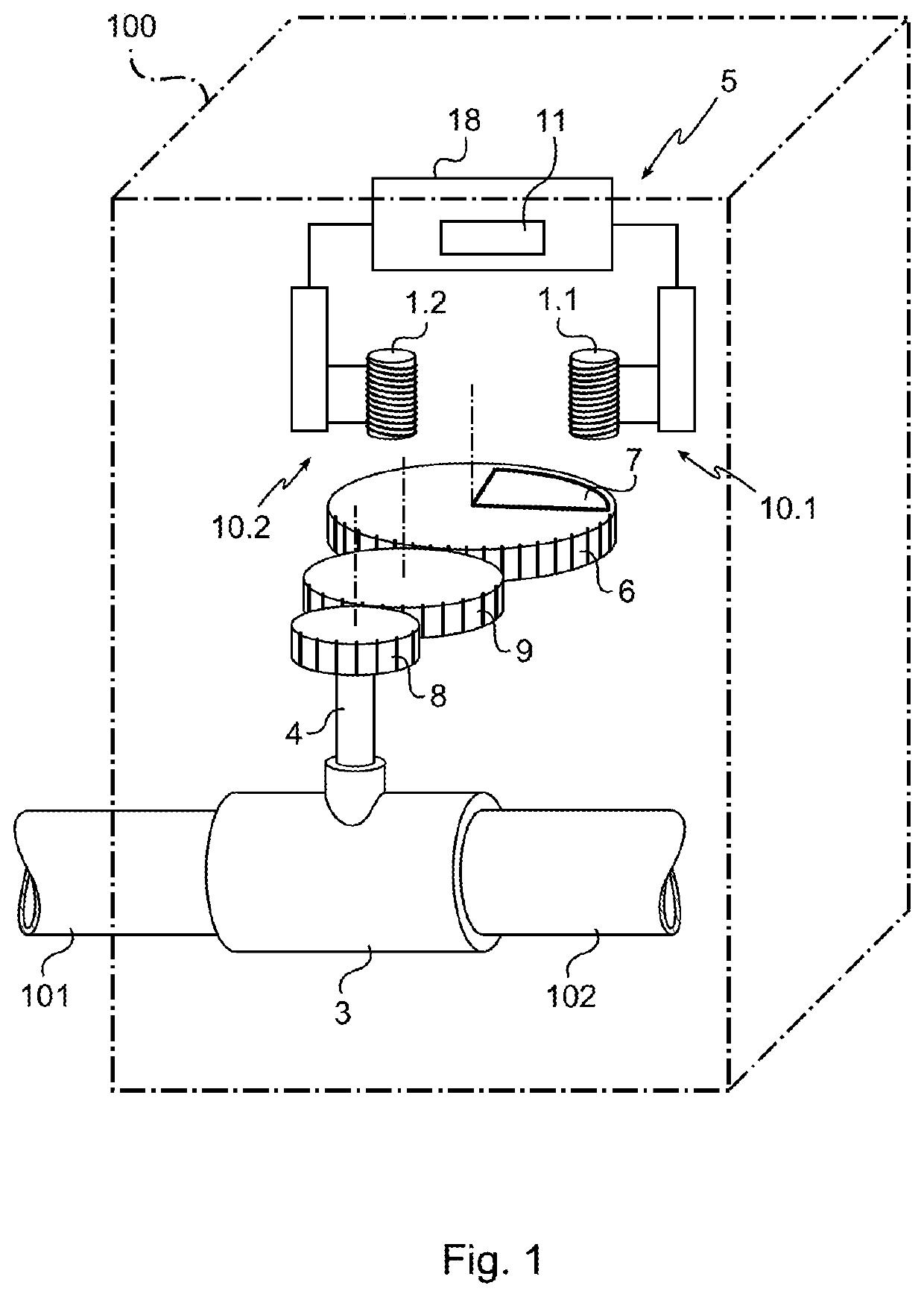 Method for counting revolutions of a wheel