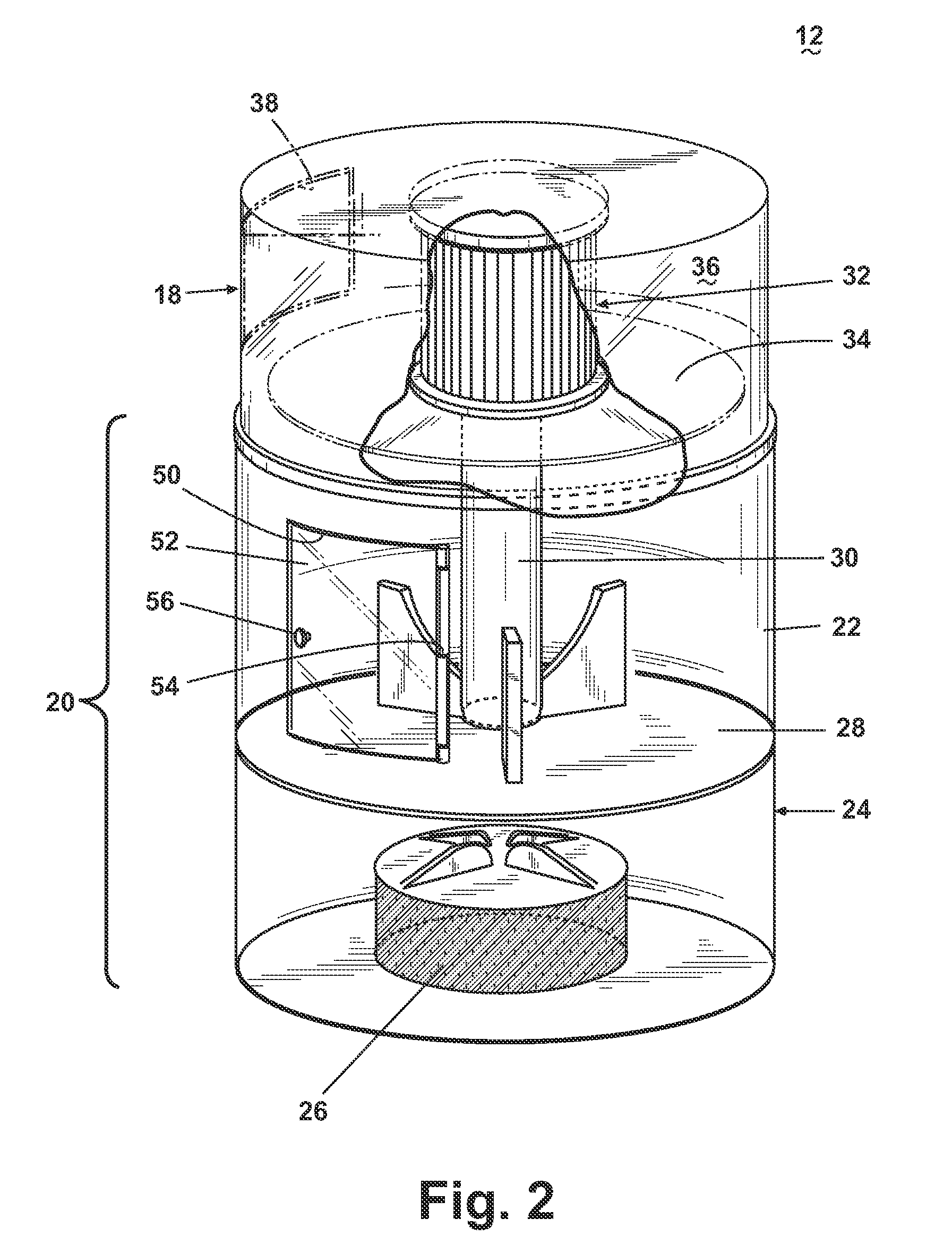 Vacuum cleaner with large debris receptacle