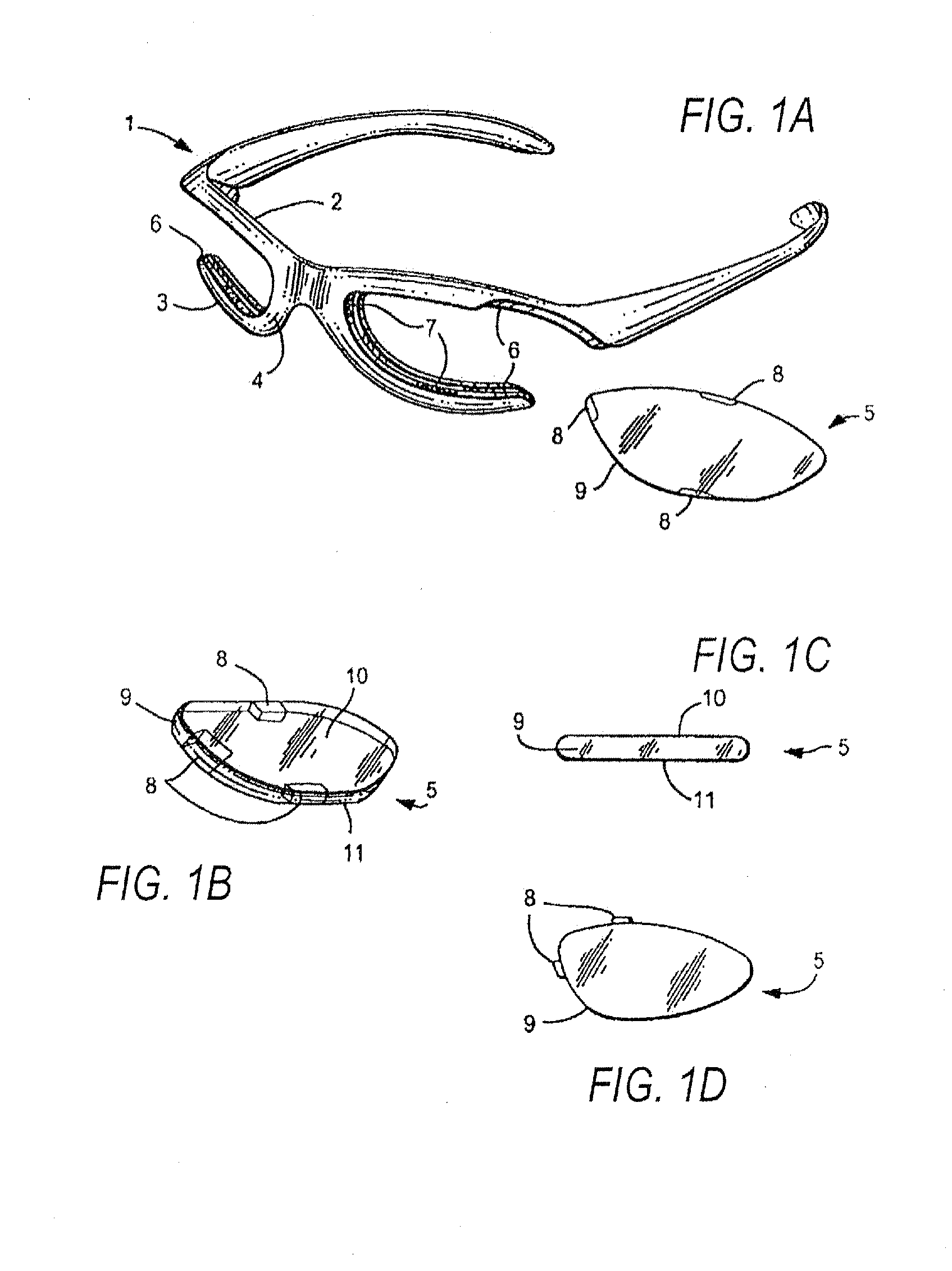 Eyewear frames with magnetic lens attachments