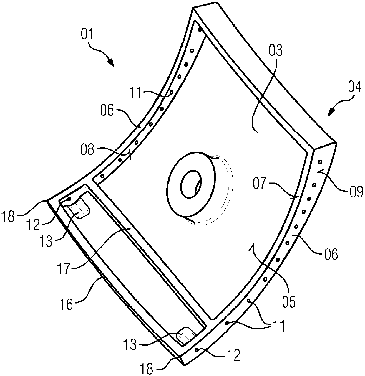 Metal heat shield element with optimized cooling air function