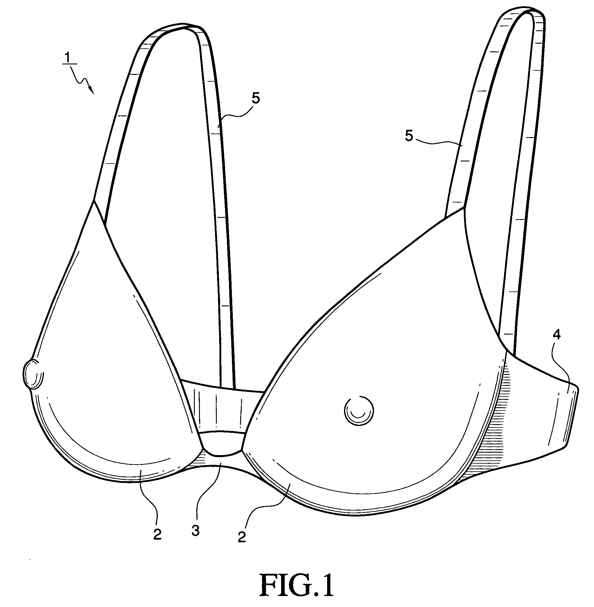 Natural shape enhancing brassiere