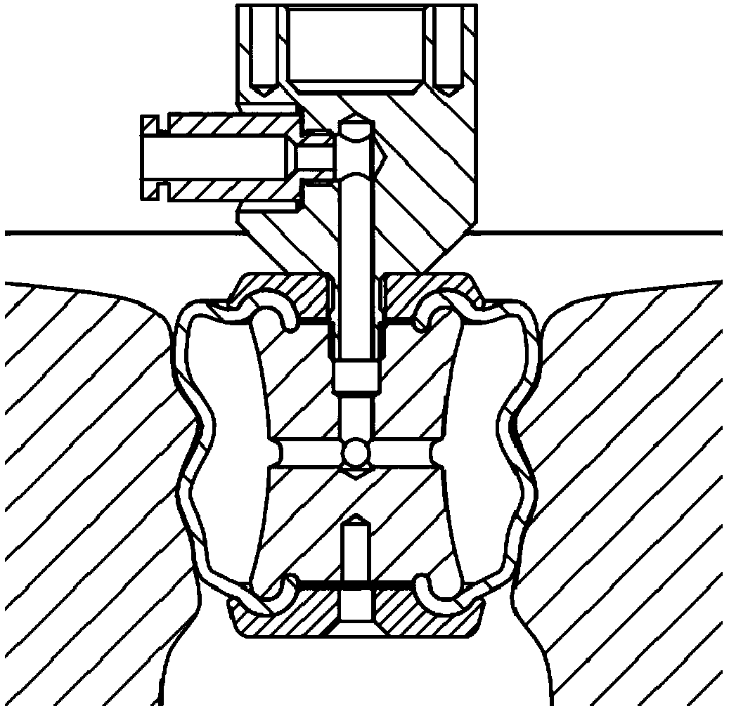 Interior support type clamp based on gasbag