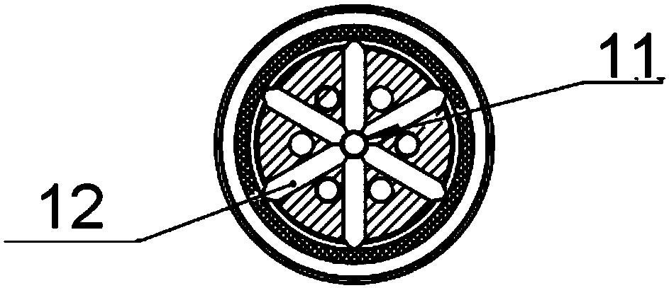 Interior support type clamp based on gasbag