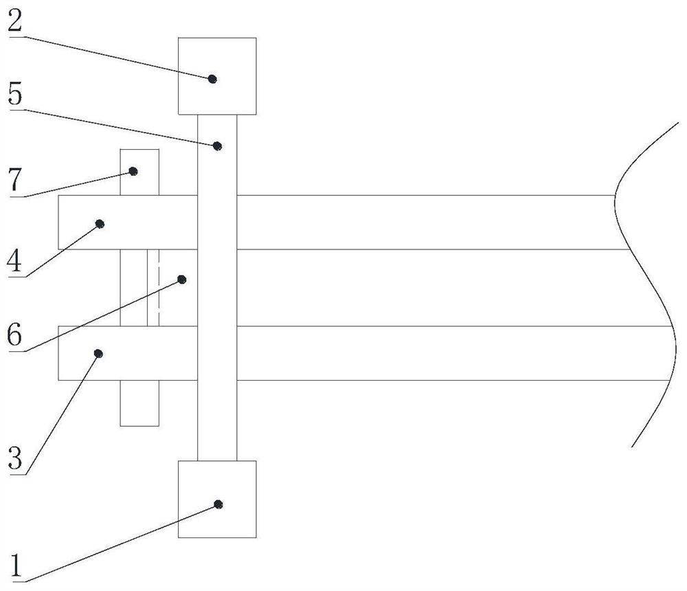 A steel structure anti-compression support frame