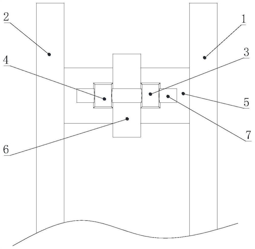 A steel structure anti-compression support frame