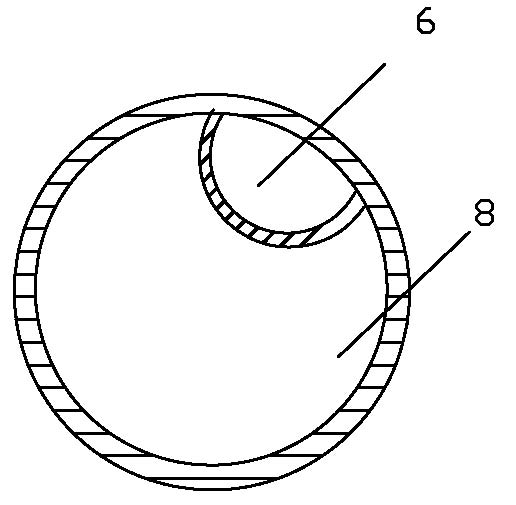 T-shaped dual-chamber balloon expanding drainage tube