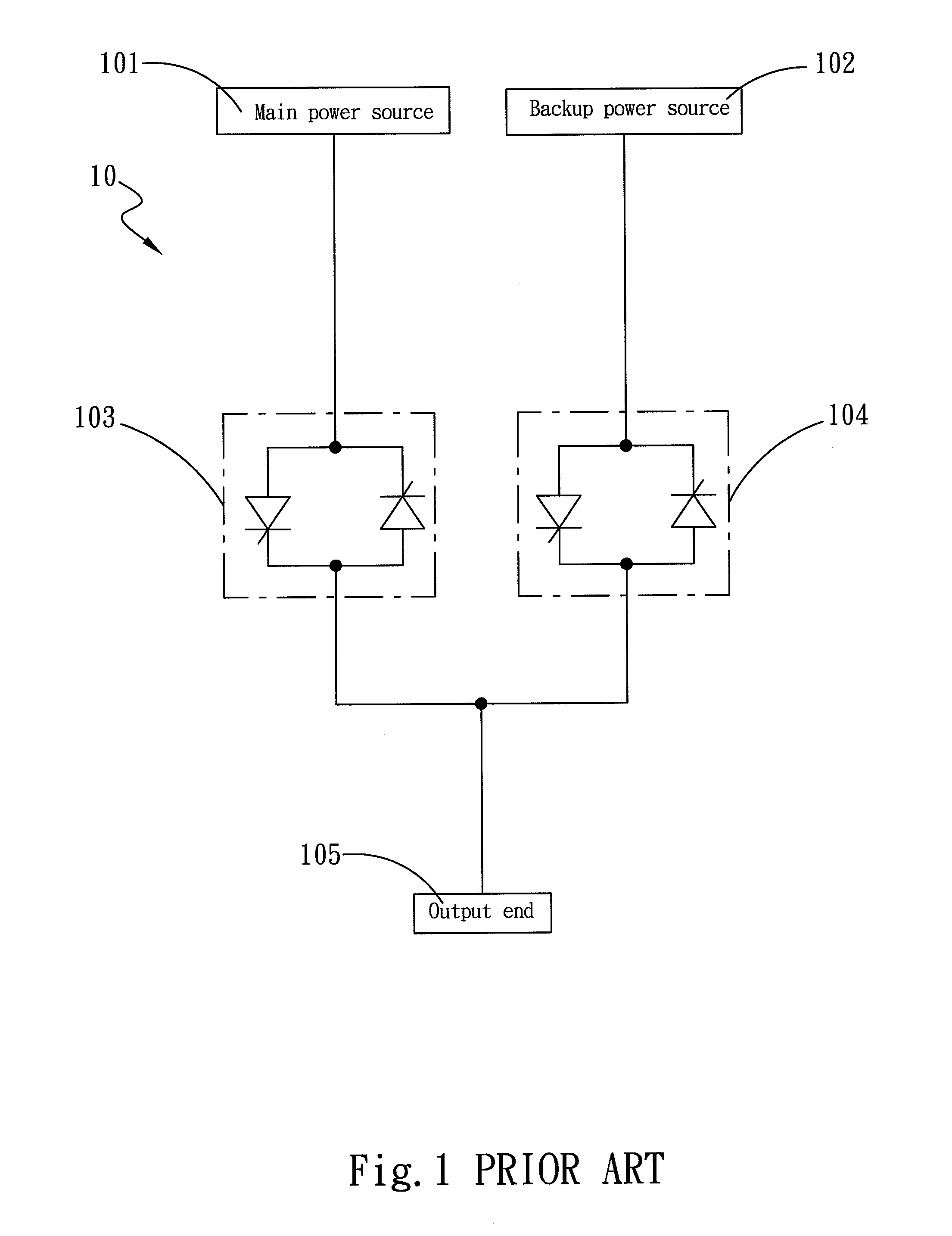 High reliability dual power sources automatic switch circuit and isolation apparatus of the same