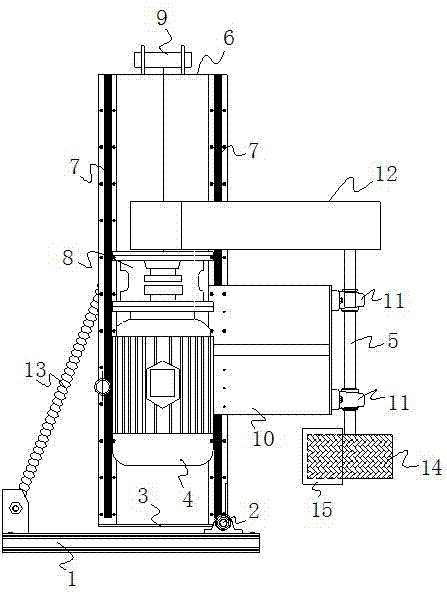 Repairing process and repairing tool for excircle crack conquassation of tires and carrier rollers of rotary kiln