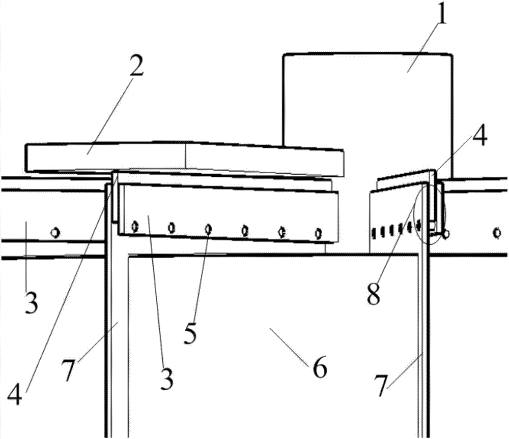 Rotary air preheater sealing structure