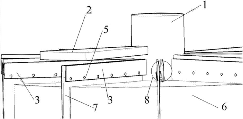 Rotary air preheater sealing structure