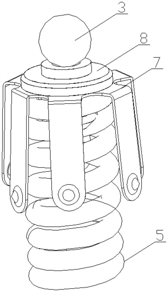 Damping structure of automobile expansion valve